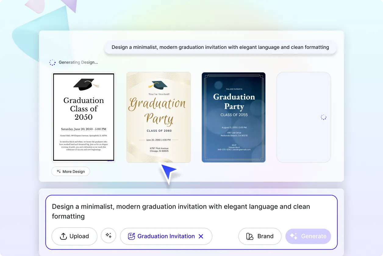 Free AI Graduation Invitation Generator, Free Graduation Invitation Maker Online